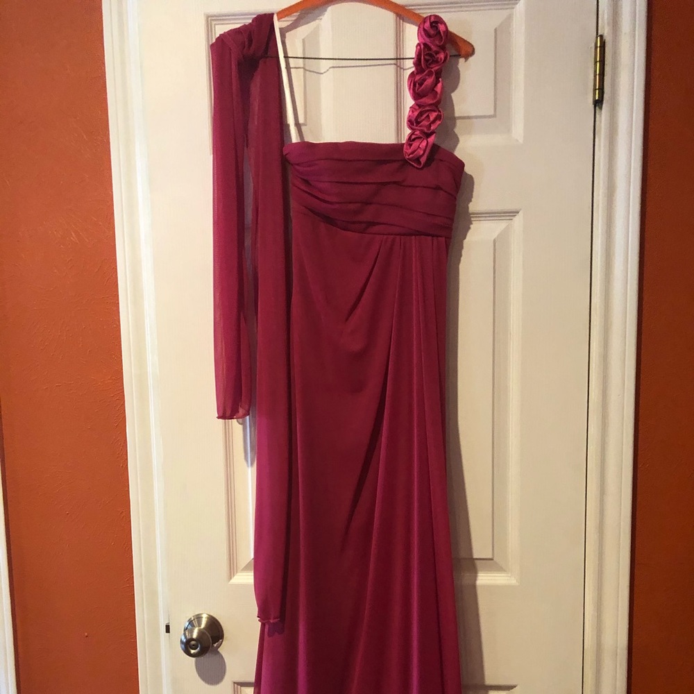 Pink evening gown
